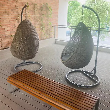 Garden Free Parking Place Apartment *